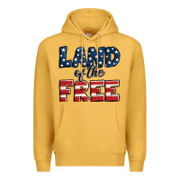Mustard Land of the free America Premium Hoodie - Jasminsmagicworld