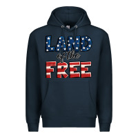 Navy Land of the free America Premium Hoodie - Jasminsmagicworld
