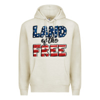 Oatmeal Heather Land of the free America Premium Hoodie - Jasminsmagicworld