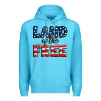 Ocean Blue Land of the free America Premium Hoodie - Jasminsmagicworld