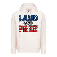 Pale Pink Land of the free America Premium Hoodie - Jasminsmagicworld
