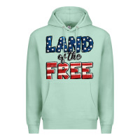 Seafoam Land of the free America Premium Hoodie - Jasminsmagicworld