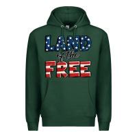 Sports Green Land of the free America Premium Hoodie - Jasminsmagicworld