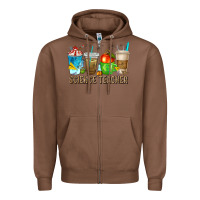 Chestnut science teacher coffee cups Zipper Hoodie - texasbilliewilder