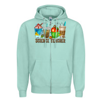 Seafoam science teacher coffee cups Zipper Hoodie - texasbilliewilder
