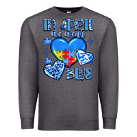 Charcoal Heather in april we wear blue Premium Sweatshirt - JahusDesignShop