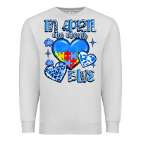 Dove Grey in april we wear blue Premium Sweatshirt - JahusDesignShop