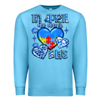 Ocean Blue in april we wear blue Premium Sweatshirt - JahusDesignShop