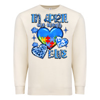 Sandshell in april we wear blue Premium Sweatshirt - JahusDesignShop