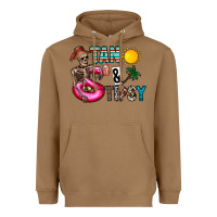 Toasted Coconut Tan Tipsy Heavyweight Hoodie - CowhideDigitalArt