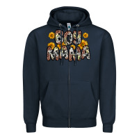 Navy boy mama Zipper Hoodie - Zillion Design Studio