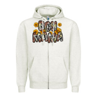 Oatmeal Heather boy mama Zipper Hoodie - Zillion Design Studio