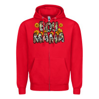 Red boy mama Zipper Hoodie - Zillion Design Studio