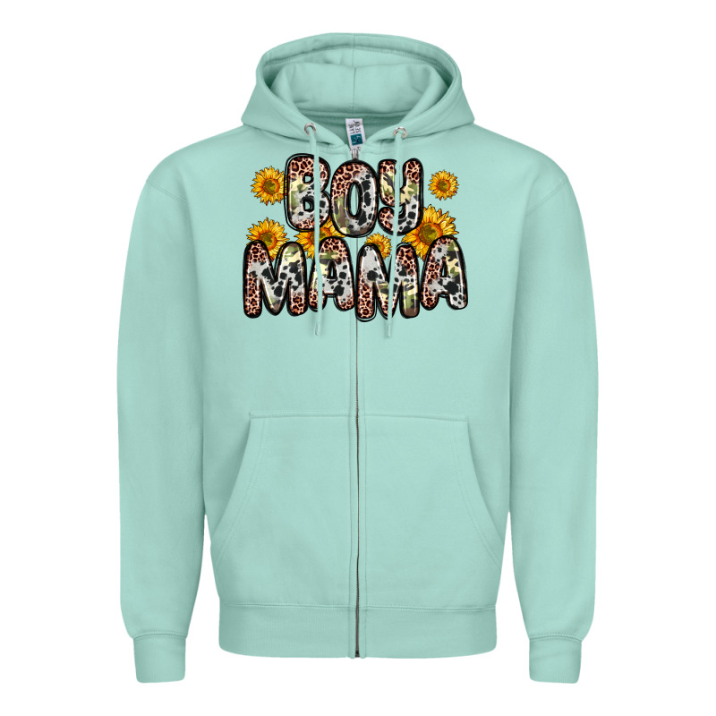 Boy Mama Zipper Hoodie by Zillion Design Studio | Teevron
