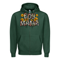 Sports Green boy mama Zipper Hoodie - Zillion Design Studio