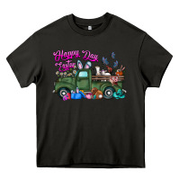 Asphalt happy easter day truck Heavy Core Tee - CowhideDigitalArt
