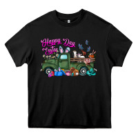 Black happy easter day truck Heavy Core Tee - CowhideDigitalArt