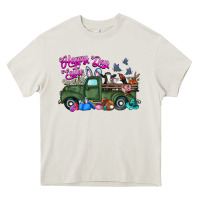 Cream happy easter day truck Heavy Core Tee - CowhideDigitalArt
