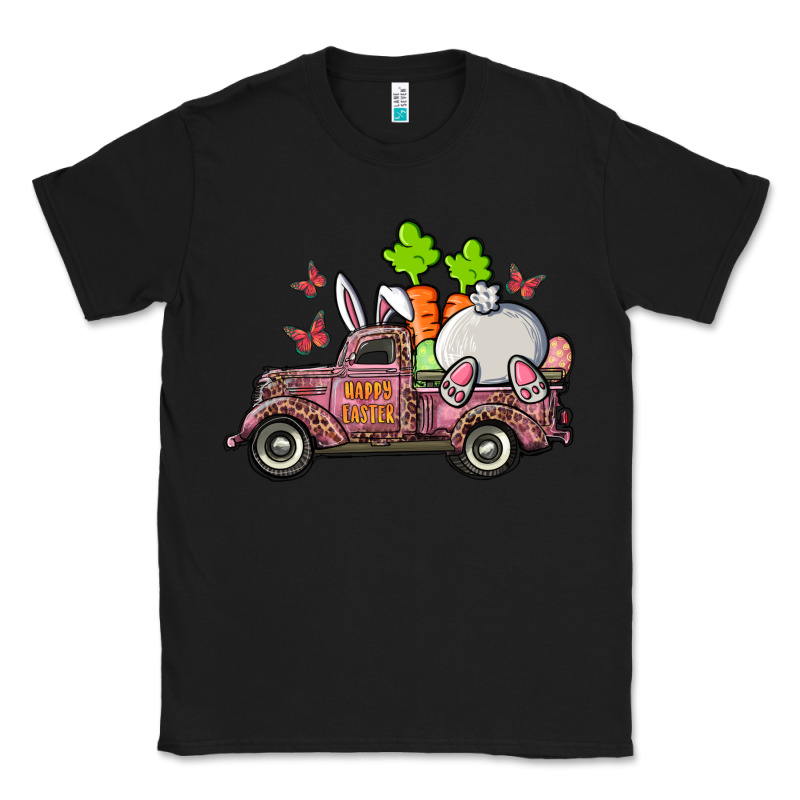 Happy Easter Pink Truck With Bunny Classic Tee by RanaPortraitStore | Teevron