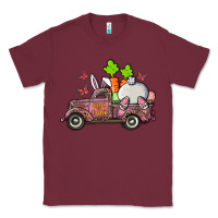 Burgundy happy easter pink truck with bunny Classic Tee - RanaPortraitStore