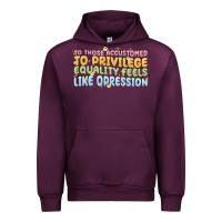 Mauve Wine to those accustomed to privilege Urban Hoodie - MaliasSmallBusiness