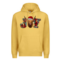 Antique Gold joy highland cow Premium Hoodie - Jasminsmagicworld
