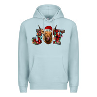 Blue Mist joy highland cow Premium Hoodie - Jasminsmagicworld