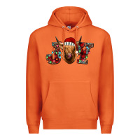 Carrot joy highland cow Premium Hoodie - Jasminsmagicworld