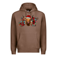Chestnut joy highland cow Premium Hoodie - Jasminsmagicworld