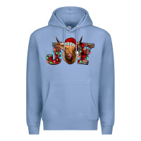 Colony Blue joy highland cow Premium Hoodie - Jasminsmagicworld