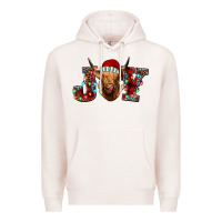 Pale Pink joy highland cow Premium Hoodie - Jasminsmagicworld