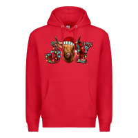 Red joy highland cow Premium Hoodie - Jasminsmagicworld