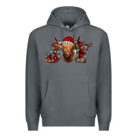 Rock joy highland cow Premium Hoodie - Jasminsmagicworld