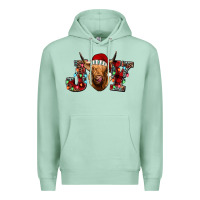 Seafoam joy highland cow Premium Hoodie - Jasminsmagicworld