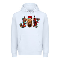 White joy highland cow Premium Hoodie - Jasminsmagicworld