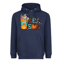 Navy tis the sea son Heavyweight Hoodie - CowhideDigitalArt