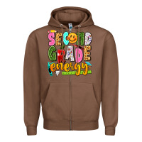Chestnut second grade energy Zipper Hoodie - texasbilliewilder