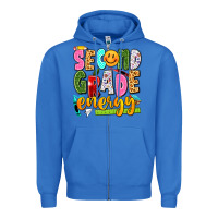 True Royal second grade energy Zipper Hoodie - texasbilliewilder