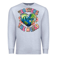 Heather Grey teachers change the world Premium Sweatshirt - JahusDesignShop