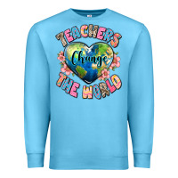 Ocean Blue teachers change the world Premium Sweatshirt - JahusDesignShop