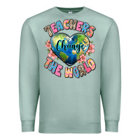 Seafoam teachers change the world Premium Sweatshirt - JahusDesignShop