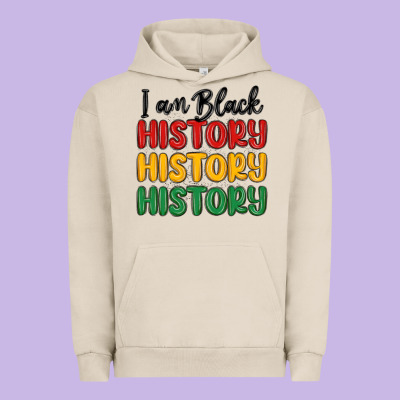 I Am Black History Urban Hoodie Designed By Maliassmallbusiness