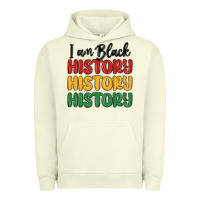 Pigment Pistachio i am black history Urban Hoodie - MaliasSmallBusiness