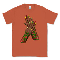 Copper juneteenth nail art with afro hand Classic Tee - texasbilliewilder