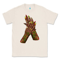 Natural juneteenth nail art with afro hand Classic Tee - texasbilliewilder
