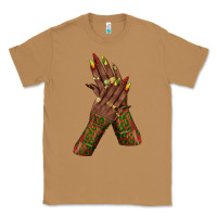 Toasted Coconut juneteenth nail art with afro hand Classic Tee - texasbilliewilder