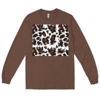 Chestnut cowhide pattern Long Sleeve Tee - RanaPortraitStore