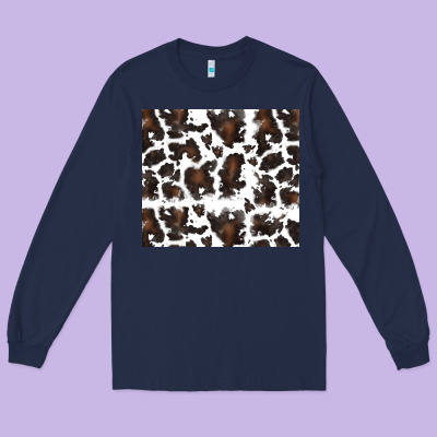 Long Sleeve Tee cowhide pattern