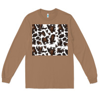 Toasted Coconut cowhide pattern Long Sleeve Tee - RanaPortraitStore