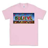 Bubblegum Pink christmas believe license plate Classic Tee - BundleAndBundleShop